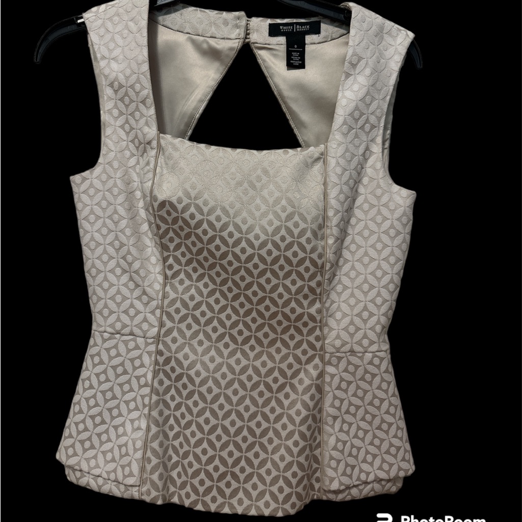 White House/Black Market Champagne Suit. Size 0.